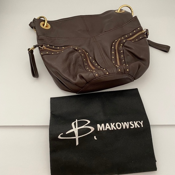 B. Makowsky Leather Purse + Dust Bag - Picture 15 of 15